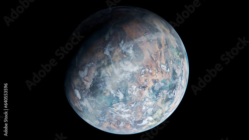 Fototapeta Naklejka Na Ścianę i Meble -  Alien Planet 4K Space Scene