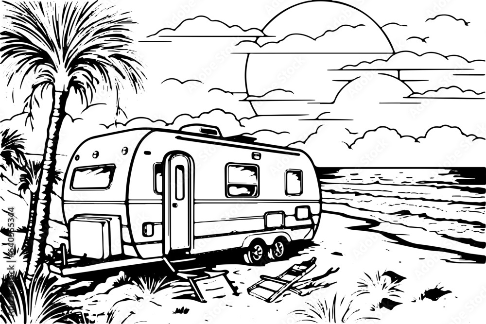 Coloring Page - Vectorized