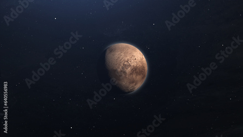 Dwarf Planet Pluto Beautiful Space Scene