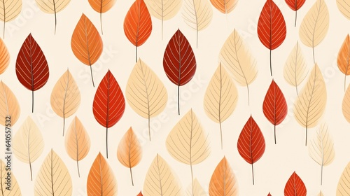 Seamless pattern autumn leaves Also great as a versatile background or wallpaper.