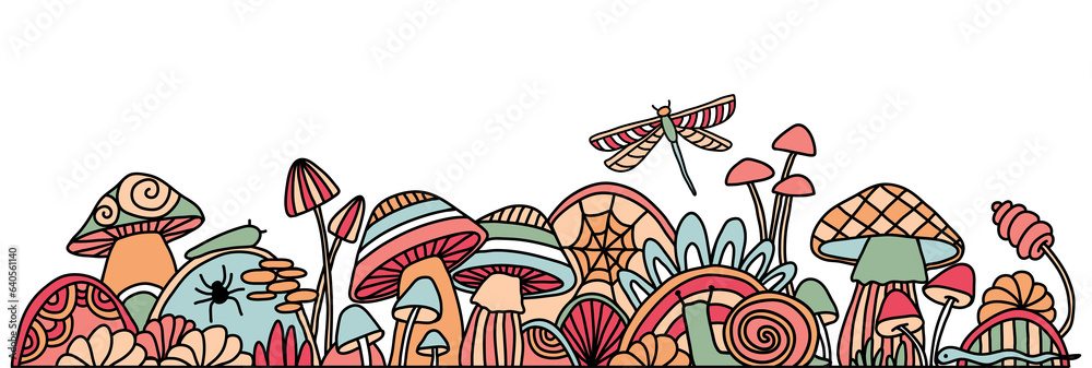 Fototapeta premium Mushroom world