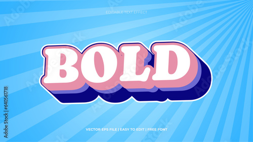Bold Strong bold text effect for modern style banner