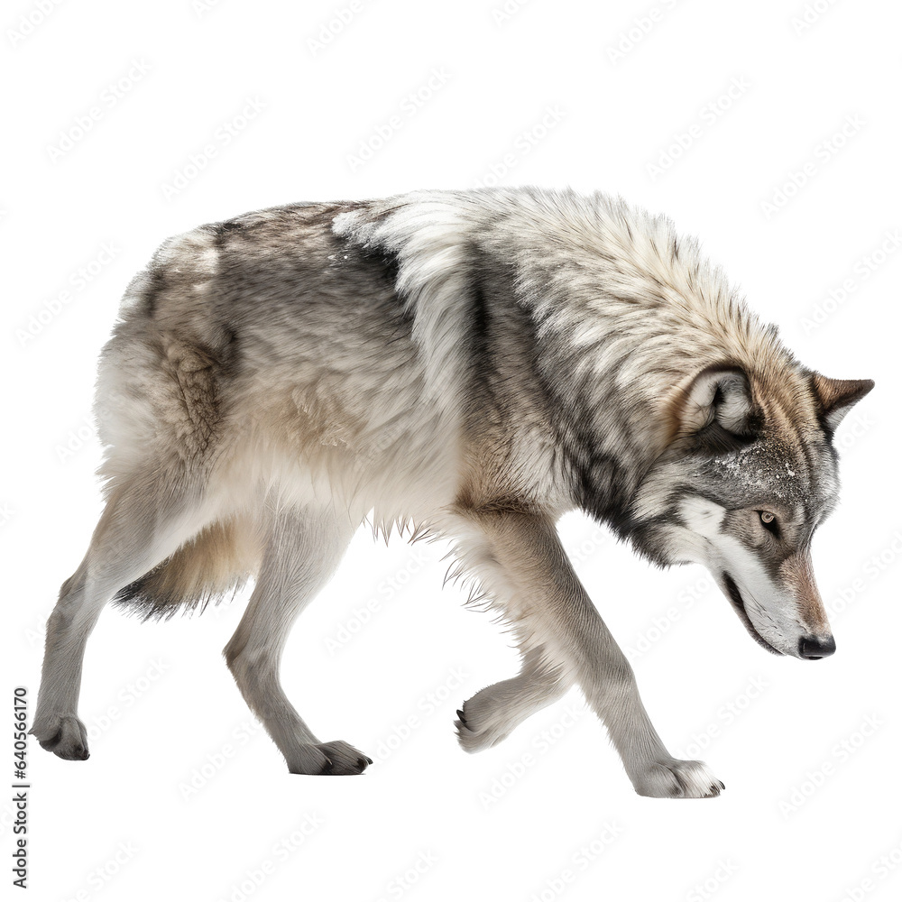 wolf looking isolated on white wolf looking isolated on white