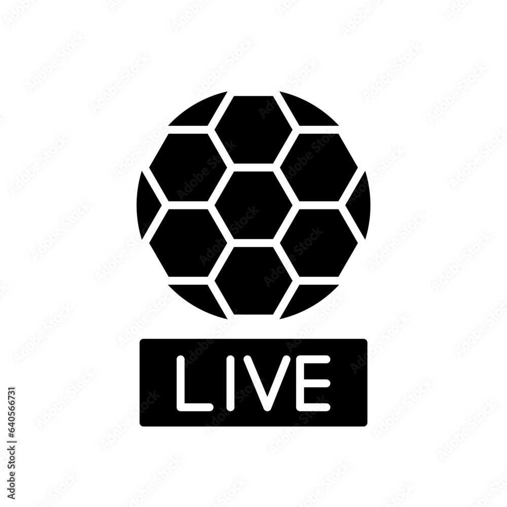 Obraz premium live glyph icon