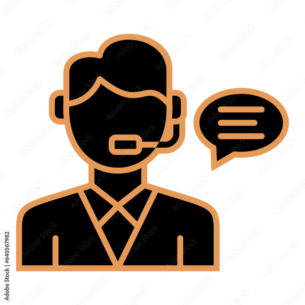 Fototapeta premium Customer Service Icon