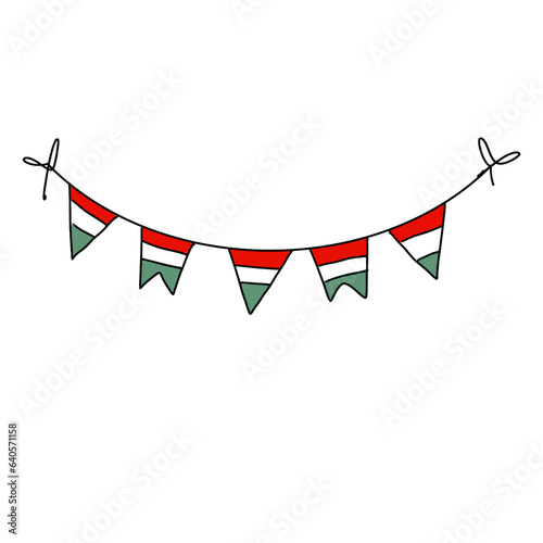 Italy flag decoration