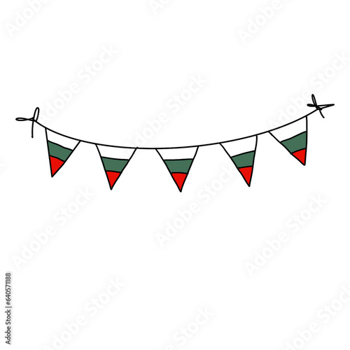 Bulgaria flag decoration