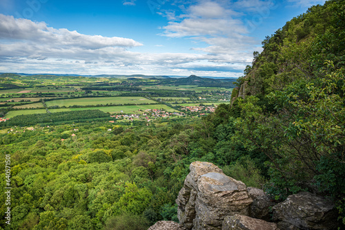 Szent Gyorgy-hill - volcanic rocks on the mountainside - Hungary