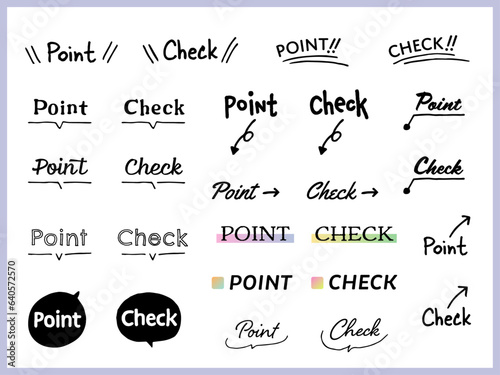 ChecKとPointのアイコンセット