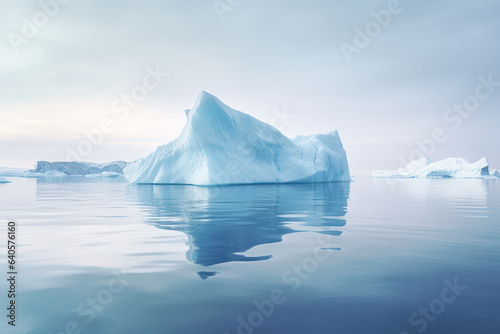 Iceberg floating in the ocean © eyetronic