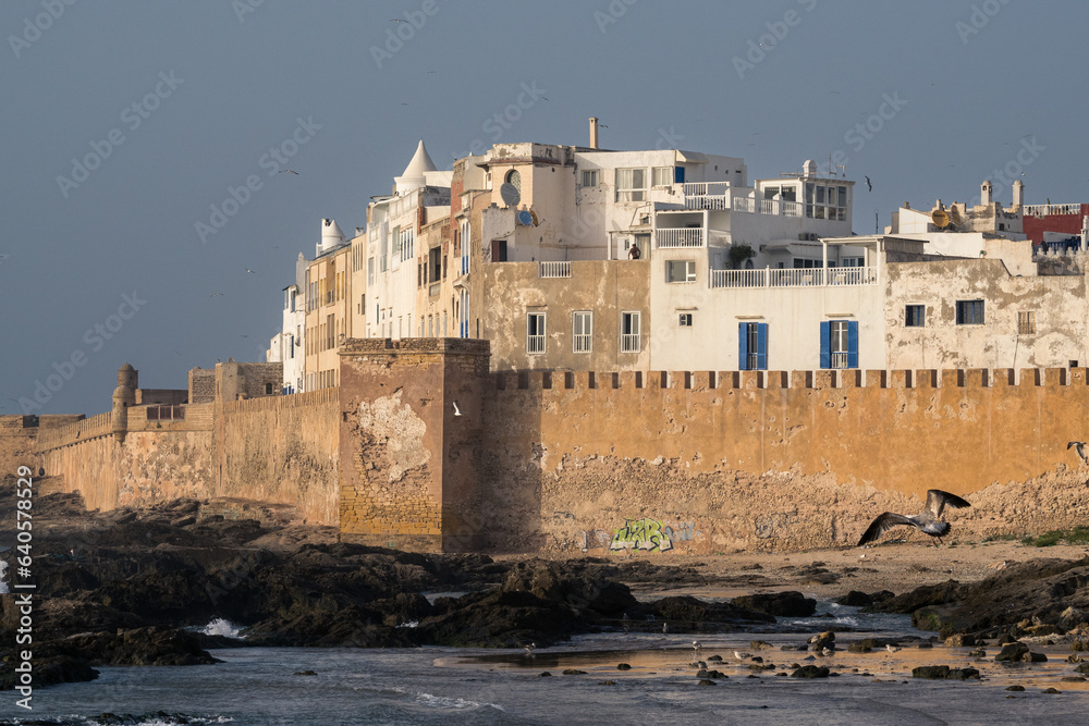 Vista parcial de la ciudad amurallada de Essaouira, en la costa central de Marruecos