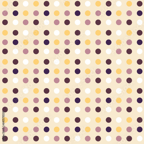 Seamless pattern with colorful circles. Vector illustration.