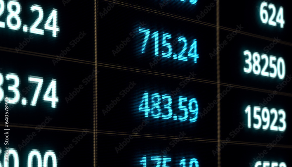 Blue spreadsheet with numbers data. Analyzing, market research, business, financial report, statistic. 3D illustration Blue spreadsheet with numbers data. Analyzing, market research, business, financial report, statistic. 3D illustration