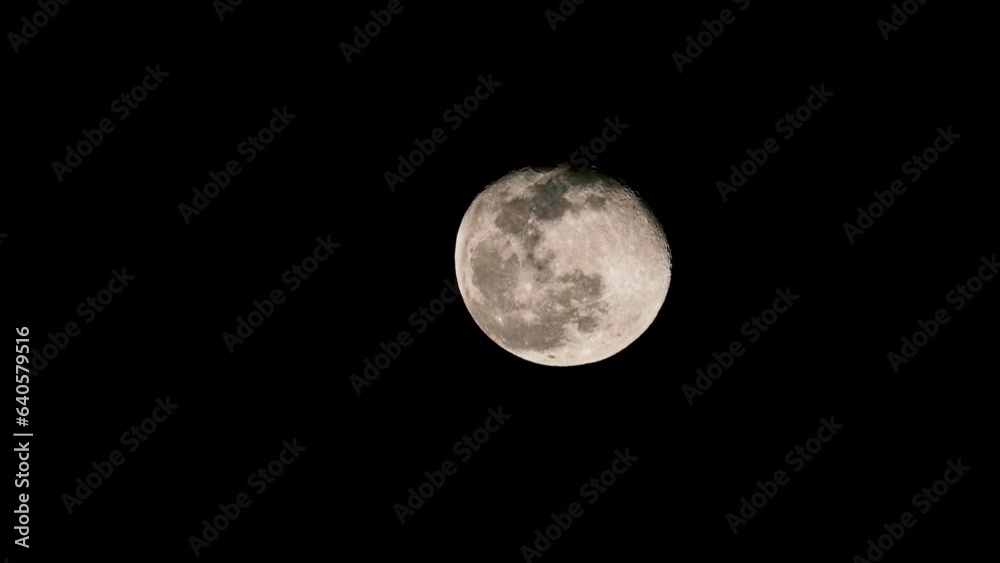 4K video Crescent Moon with stars, planets on evening sky 4K video Crescent Moon with stars, planets on evening sky
