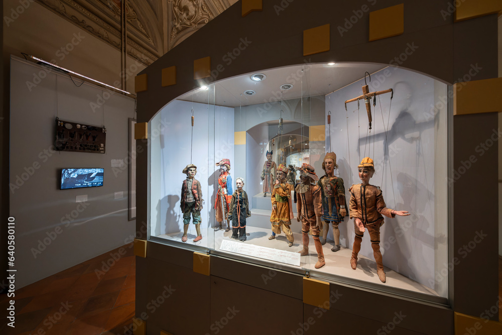 Parma, Italy July 10, 2023 The Castle of the Puppets, Museum