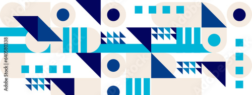 vector flat design geometric and mosaic pattern