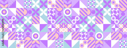vector gradient mosaic YouTube channel art template