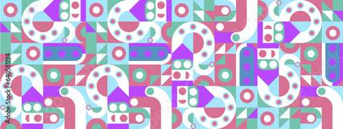 vector colorful mosaic background flat design