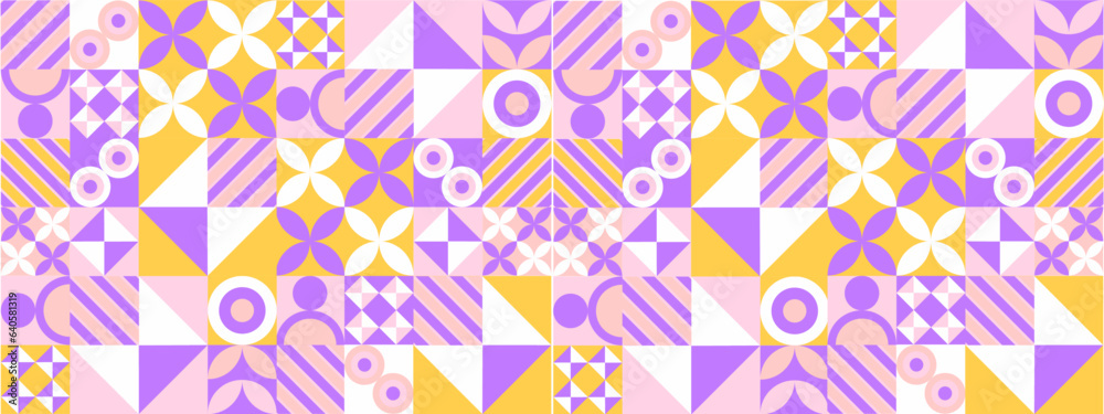 vector flat mosaic background with geometric shapes vector flat mosaic background with geometric shapes