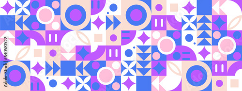 vector colorful mosaic background flat design