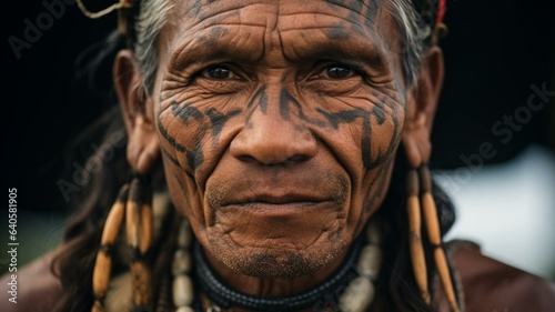 portrait of a native American Indian Man © Karen