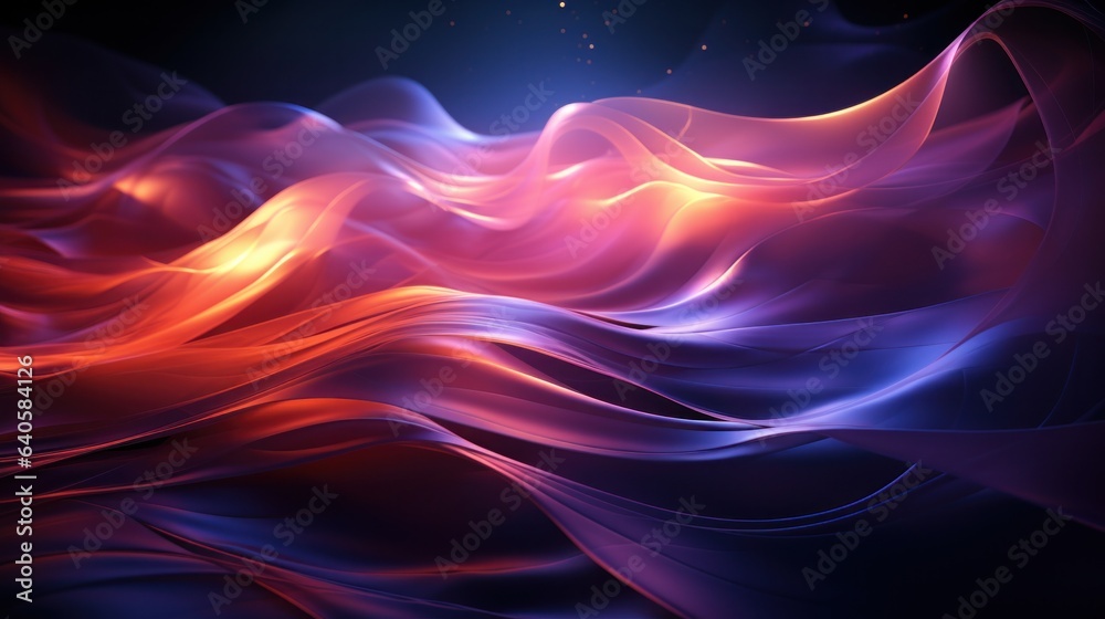 Obraz premium Abstract colorful background with smooth lines in blue, red and purple. 