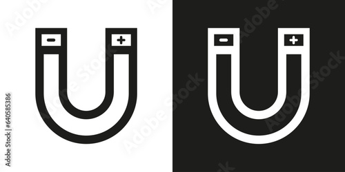 Magnet icon design for any purposes. Vector illustration design. 