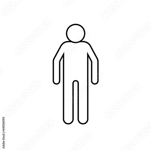 Man Icon. Male, Gents. Human Symbol - Vector.      