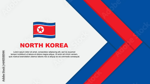 Free Download North Korea Flag Abstract Background Design Template. North Korea Independence Day Banner Cartoon Vector Illustration. North Korea Cartoon - GFXLoad
