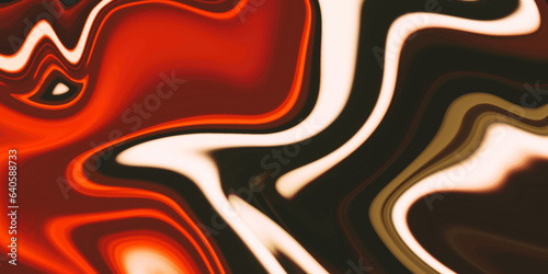 Abstract red and black background, Bright and shinny swirl liquid background, liquid textures with spots and splashes of color paint. Modern bright acrylic liquid background with wave lines,