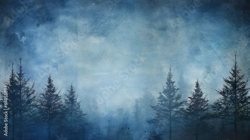 Blue Christmas background texture. Vintage textured holiday paper or wallpaper. © елена калиничева