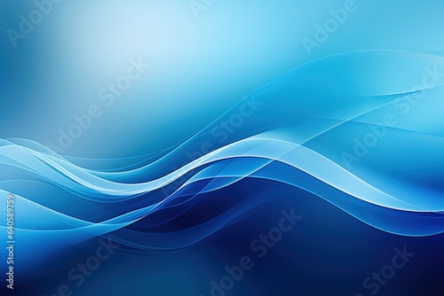 Abstract blue background with smooth lines. Vector illustration. Clip-art. © korkut82