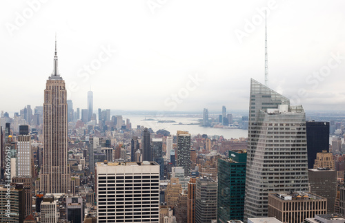 Skyline of Manhattan from Top of the Rock. New York, USA