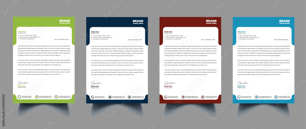 Beautiful Resume Template, Creative cv template vector minimalist Stock ...