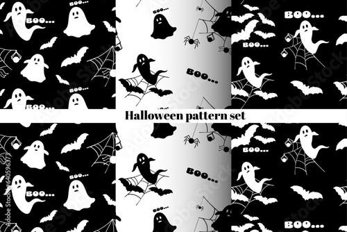 halloween seamless pattern. vector illustration