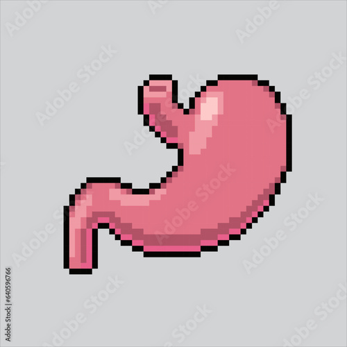 Pixel art illustration Stomach. Pixelated Stomach. Stomach icon pixelated
for the pixel art game and icon for website and video game. old school retro.