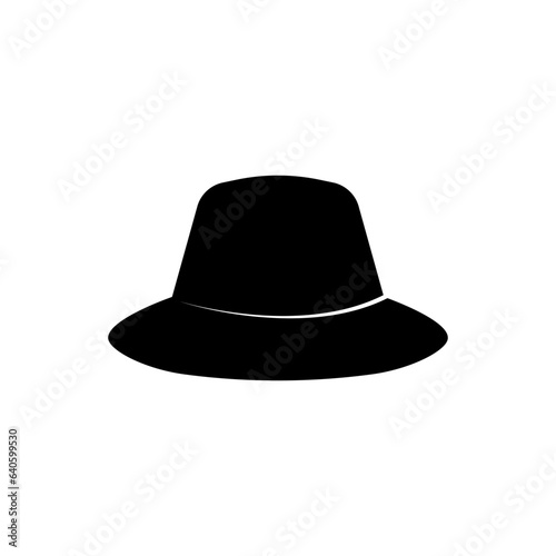 Bucket Hat Icon. Summer Outfit Element, Outdoor Protection Symbol. 