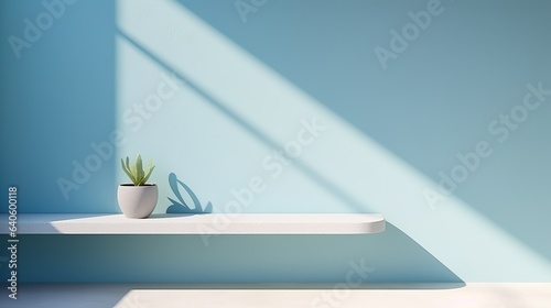 Wallpaper Mural Minimalistic scenes in rooms with light and shadows for product placements. Torontodigital.ca