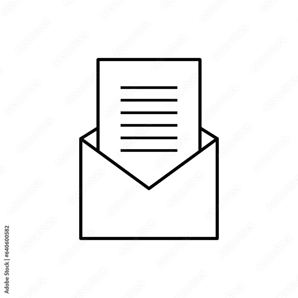 Correspondence Icon. Written Communication Symbol. Correspondence Icon. Written Communication Symbol.