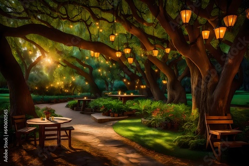 lantern trees park