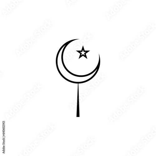 Mosque Icon. Muslim Worship Place. Masjid, Prayer Room Symbol for Info Graphics, Design Elements, Websites, Presentation and Application - Vector.      