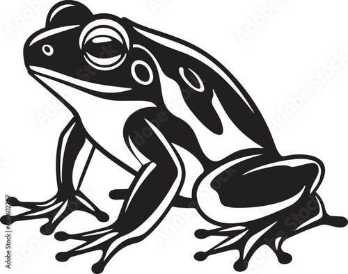 Frog icon, Frog silhouette, Frog Black logo, Vector Illustration, SVG photo