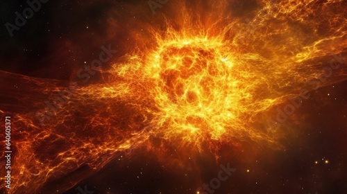 fiery explosion with alpha channel