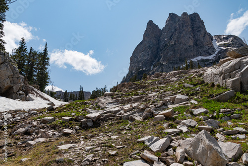 Mountain Views of the Teton Crest Trail in Teton National Park