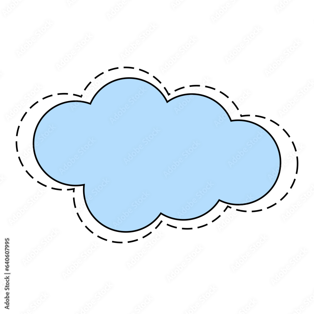 Obraz premium Cute Cloud Illustration