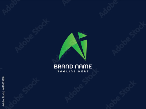 AI modern nlogo ,letter logo ,logo ,line logo  photo