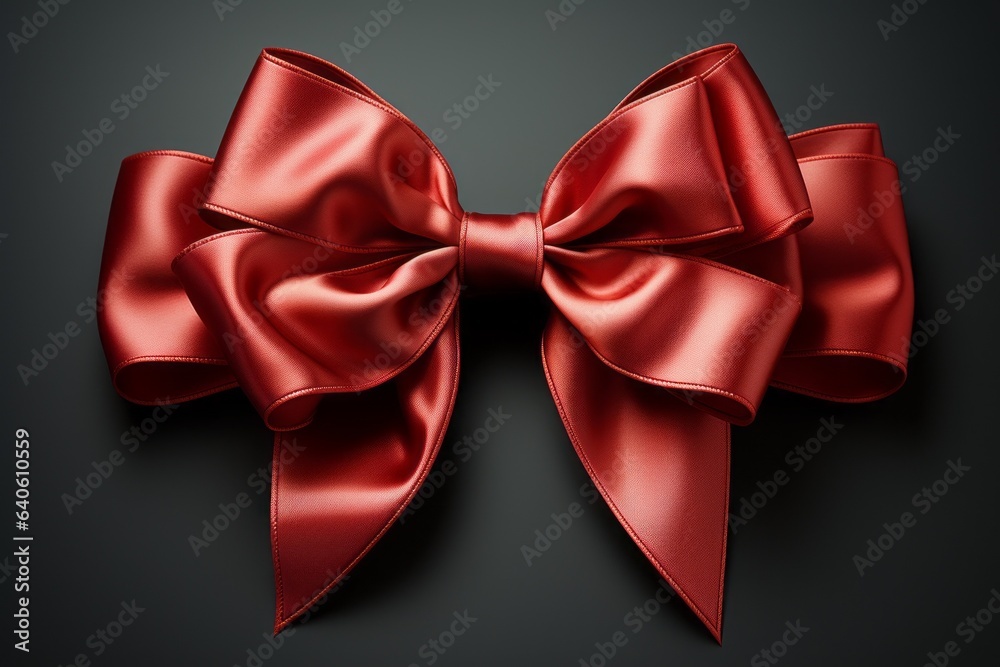 Bow for decorating gifts. Merry christmas and happy new year concept
