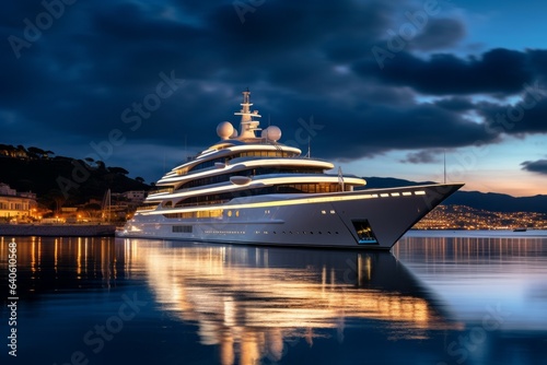 luxury yacht. Travel cruise concept. AI generated, human enhancement © top images