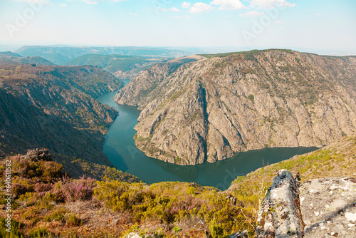 Sil river canyon, Ourense, Galicia, Spain. Views from the lookout.
