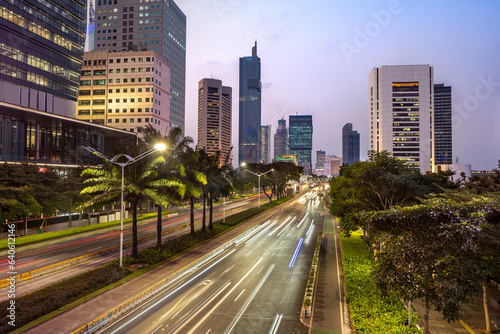 Panoramic Jakarta skyline